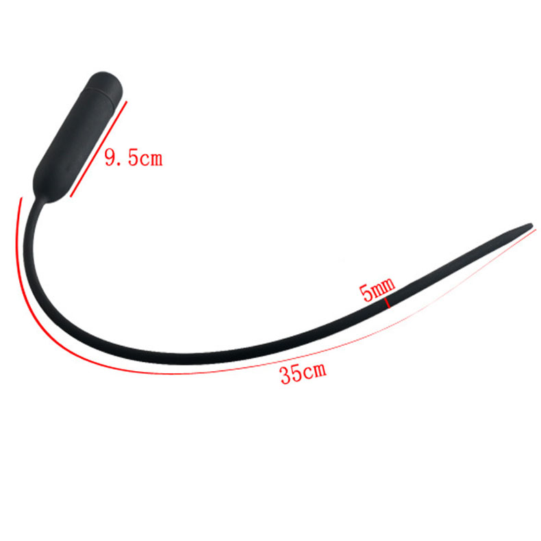 Male Pleasure Silicone Urethral Sounding Rods Long Vibrating Masturbator Plug Adult Sex Toy For Men - 6