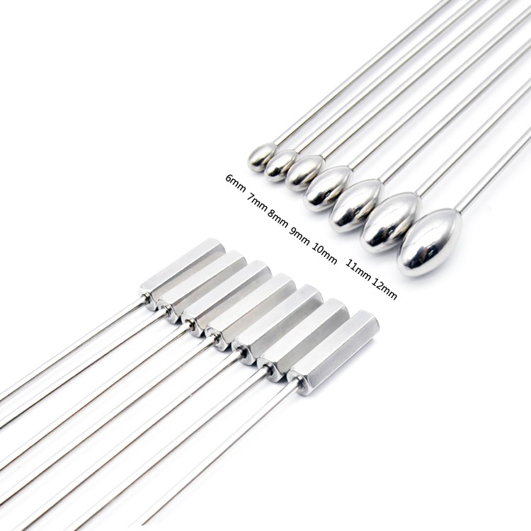 7piece Mens Urethral Sound Dilator Set Stainless Steel Bdsm Rods For Penis Insertion - 2