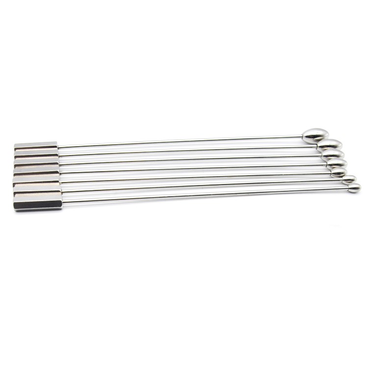7piece Mens Urethral Sound Dilator Set Stainless Steel Bdsm Rods For Penis Insertion - 4
