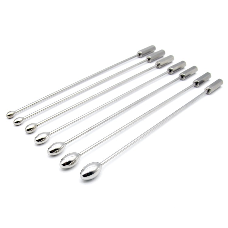 7piece Mens Urethral Sound Dilator Set Stainless Steel Bdsm Rods For Penis Insertion - 5