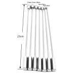 7pcs Set Stainless Steel Urethral Sound Dilators Sounding Rods Adult Sex Toys For Men Bdsm Penis Insert Rod Plug - 3