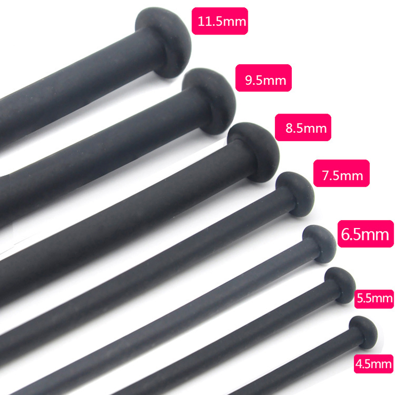 7piece Silicone Urethral Sound Set 352mm Long Soft Male Masturbator Penis Plugs Mens Sexual Wellness Toys - 1