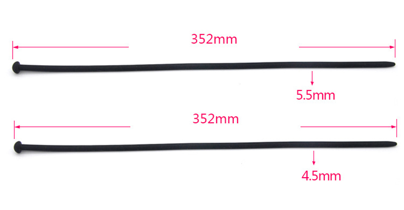 7piece Silicone Urethral Sound Set 352mm Long Soft Male Masturbator Penis Plugs Mens Sexual Wellness Toys - 4