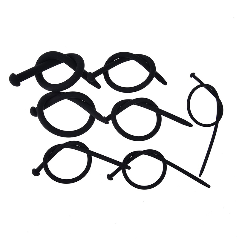 Quality Silicone Male Urethral Sounds Catheter Penis Plug Dilators Stretching Chastity Device 4115mm - 2