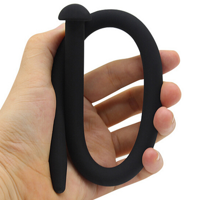 Quality Silicone Male Urethral Sounds Catheter Penis Plug Dilators Stretching Chastity Device 4115mm - 11