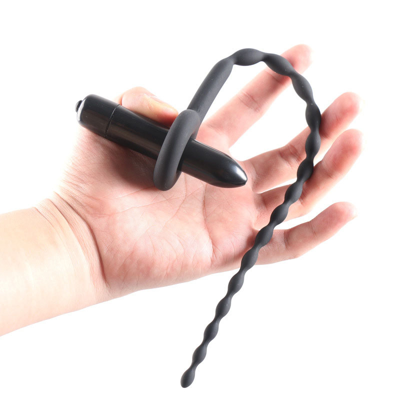 Silicone Urethral Dilator With 10 Vibrational Frequencies Long Penis Plug Insert For Mens Sexual Stimulation - 1