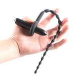 10 Frequency Vibration Long Silicone Penis Plug Urethral Dilators Sounding Insert Stimulation Adult Sex Toys For Men