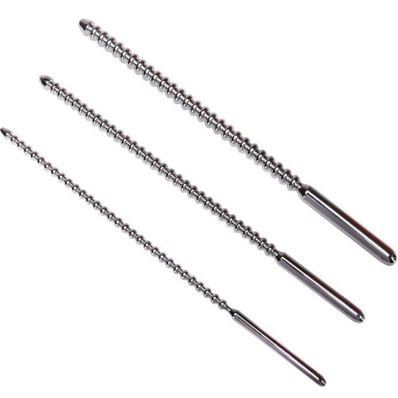 Stainless Steel Urethral Sound Bead Insert Rods 6mm 8mm 10mm For Men Gay Long Penis Plug - 4