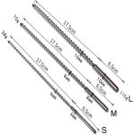 6mm 8mm 10mm Metal Stainless Steel Urethra Bead Insert Rods Sounding Sex Toys For Men Gay Long Penis Plug Urethral Sound - 2