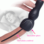 Silicone Urethra Vibrators Glans Sleeve Stimulator Sounding Urethral Plug Penis Vibrator Catheter Sextoys For Men - 3