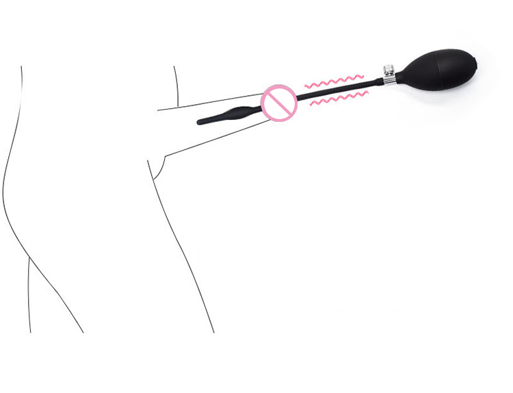 Silicone Urethral Sound Penis Plug Inflatable Male Sexual Stimulator Fetish Toy For Gay Men - 2
