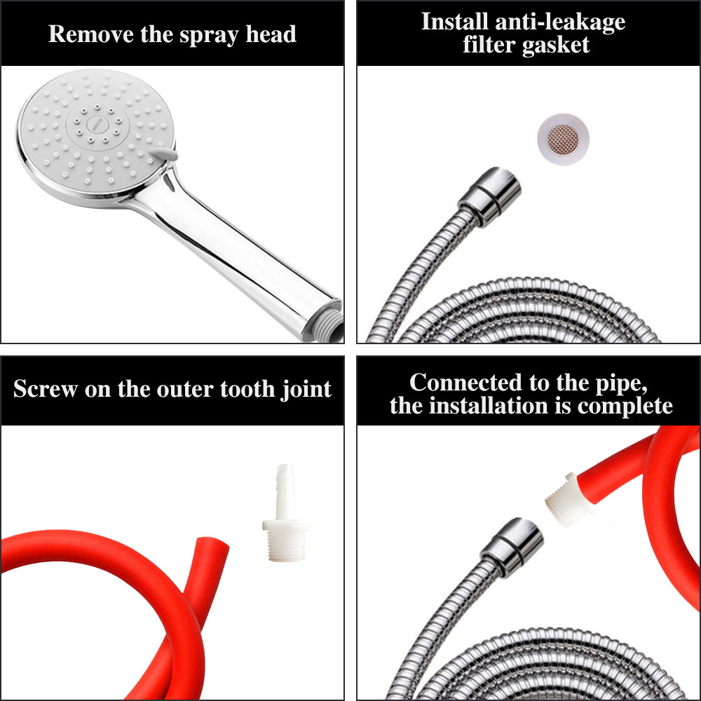 Silicone Enema Nozzle 50150cm Adjustable Length Anal Cleaning Shower Douche Tube Bidet Wash Hose For Hygienic Personal Care - 6