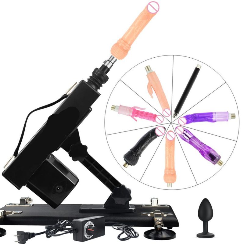 Automatic Massage Machine Sex For Women Gun With 7 Attachments Mini Anal Plug Gift Angle Adjustment Screws