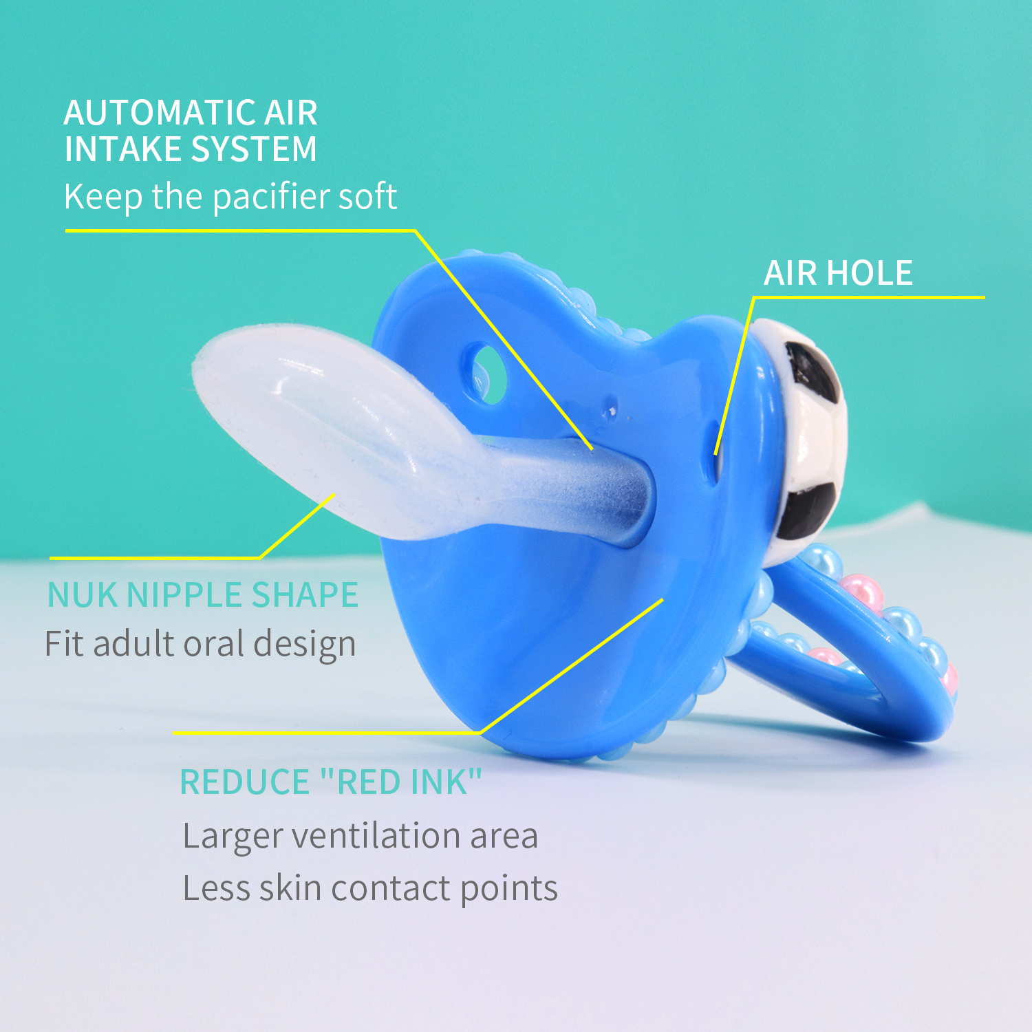 Adult Size Silicone Pacifier For Ddlg Abdl Little Space Dom Oversized Baby Girl Dummy - 4