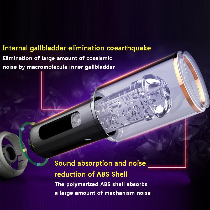 Handsfree Highpower Automatic Suction Male Masturbator Toy Aircraft Vacuum Cup For Pleasure - 2