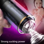 Sex Toy Handsfree Power Sucking Automatic Mouth Masturbator Aircraft Vacuum Cup For Men - 5