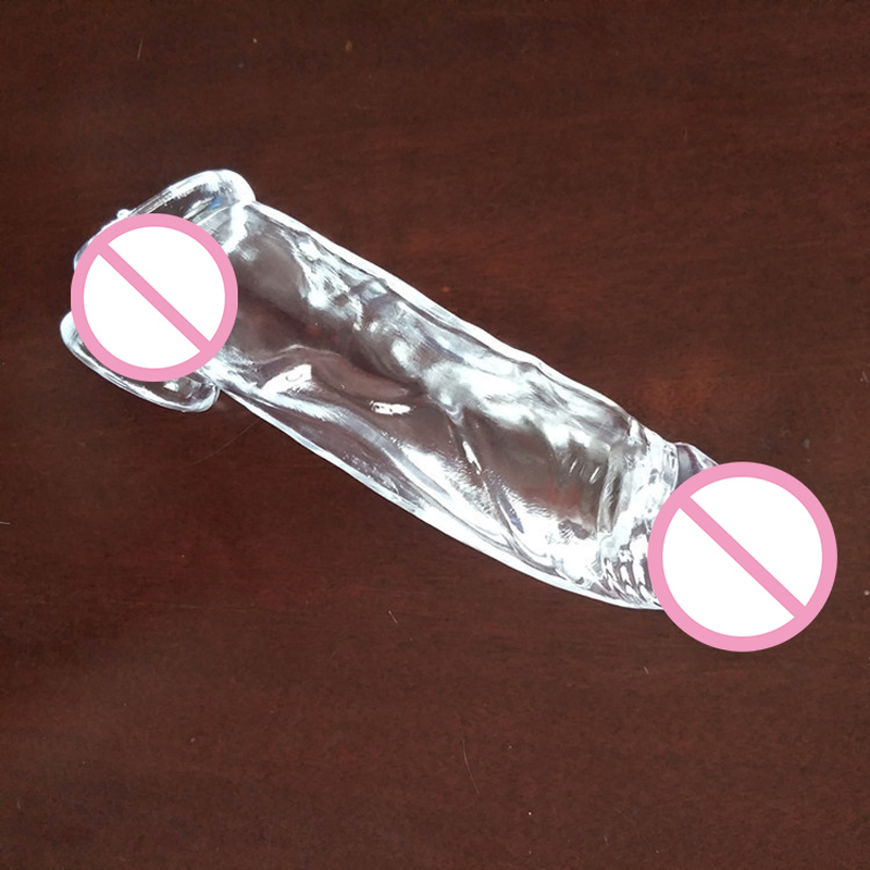 Mens Reusable Penis Enlargement Extender Male Enhancement Pump Dick Stretcher Clitoral Stimulator Condom Adult Sex Toys - 4