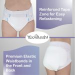 Soft Pure Abdl Diaper Paper Ddlg Adult Size Dummy Dom Little Space 8pcs In A Packs - 4