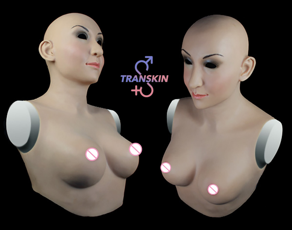 Silicone Full Head Female Face Mask With Breast Plate For Crossdressing Drag Queens Transgender Cosplay European Design Sfa1 - 13