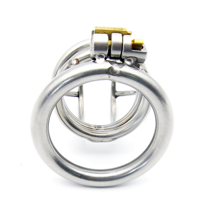 Stealth Locks Small Urethral Sound Device Male Metal Chastity Belt Cage With Vent Hole And Ring Design - 5
