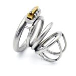 Male Metal Chastity Belt Cage Vent Hole Device Rings Design Small Urethral Sound Stealth Locks Sex - 4