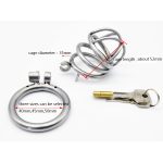 Male Metal Chastity Belt Cage Vent Hole Device Rings Design Small Urethral Sound Stealth Locks Sex - 6