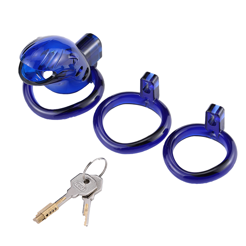 Male Chastity Device With Adjustable Rings Secure Brass Lock Number Tags Adult Pleasure Toy - 27