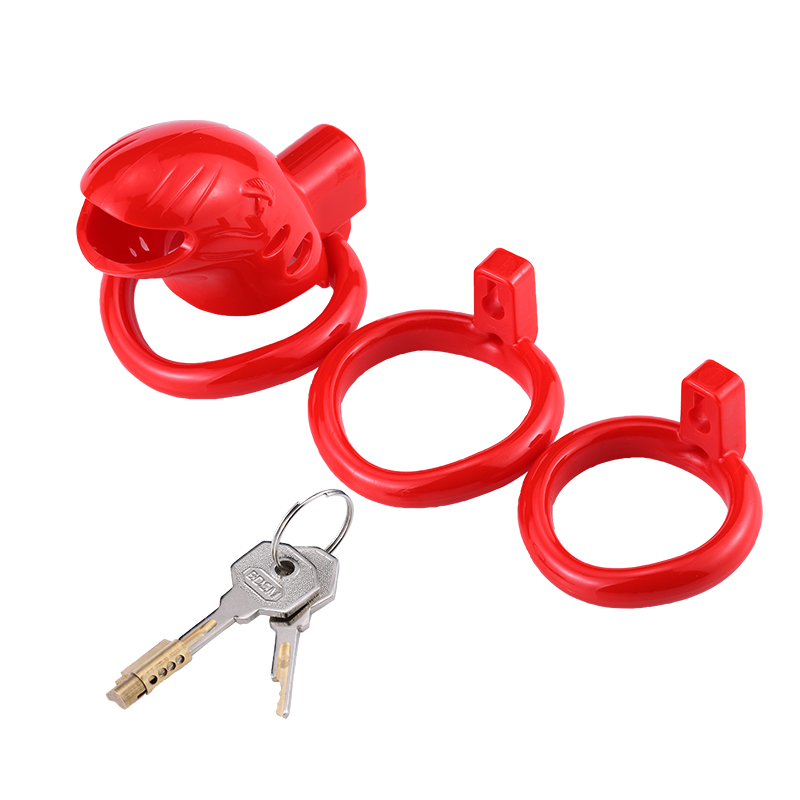 Male Chastity Device With Adjustable Rings Secure Brass Lock Number Tags Adult Pleasure Toy - 28
