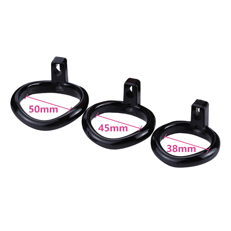 Male Chastity Device With Adjustable Rings Secure Brass Lock Number Tags Adult Pleasure Toy - 36