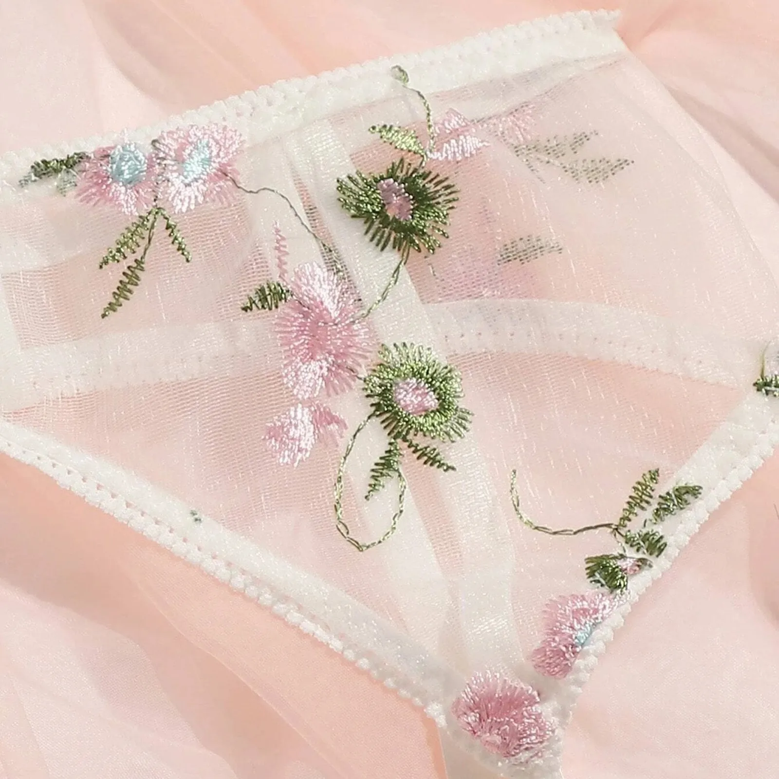 Sexy Plus Size Lace Lingerie Set Floral Bra Gstring Thong Underwear - 11
